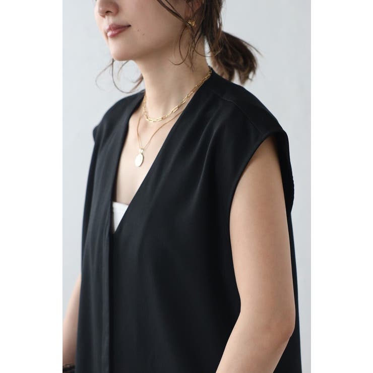 フロントタックVネックオールインワン 77-003813 | BONJOUR SAGAN | 詳細画像20 