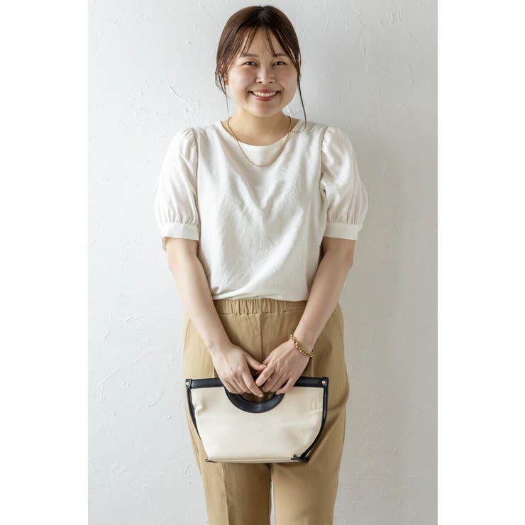 OFF-WHITE | ボリューム半袖シアーブラウス 77-003815 | BONJOUR SAGAN