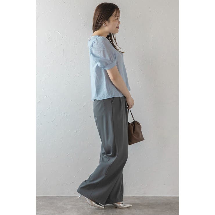 ボリューム半袖シアーブラウス 77-003815 | BONJOUR SAGAN | 詳細画像3 