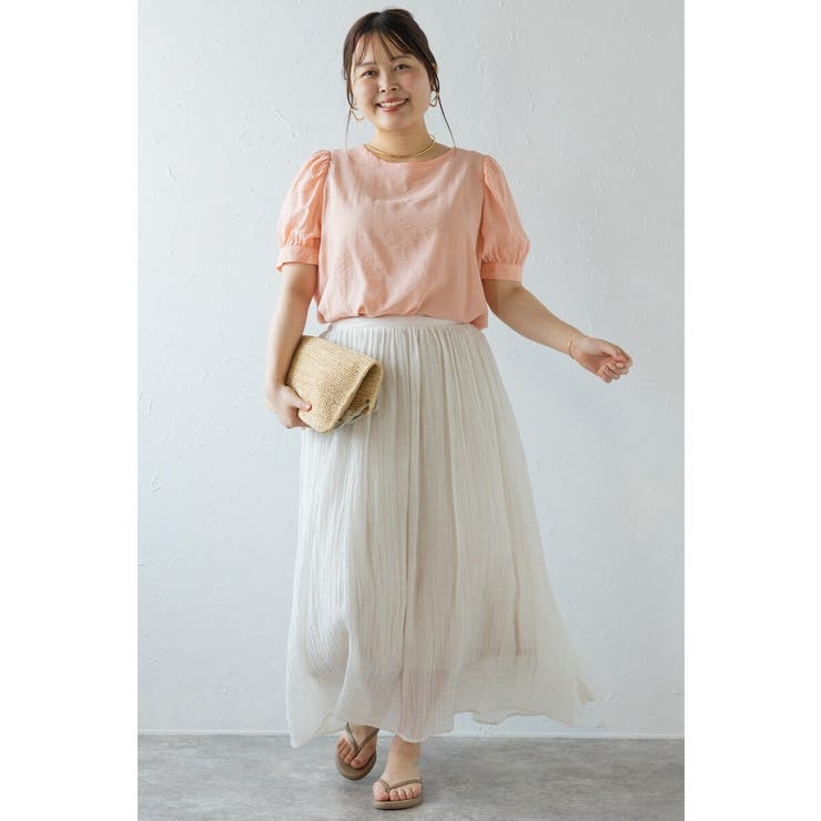 ボリューム半袖シアーブラウス 77-003815 | BONJOUR SAGAN | 詳細画像6 