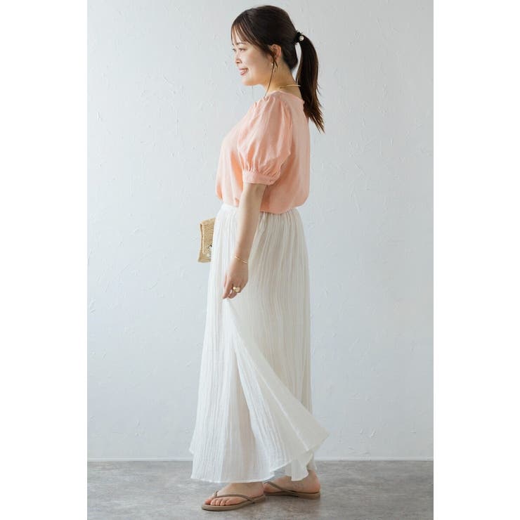 ボリューム半袖シアーブラウス 77-003815 | BONJOUR SAGAN | 詳細画像8 