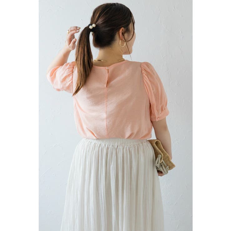 ボリューム半袖シアーブラウス 77-003815 | BONJOUR SAGAN | 詳細画像9 