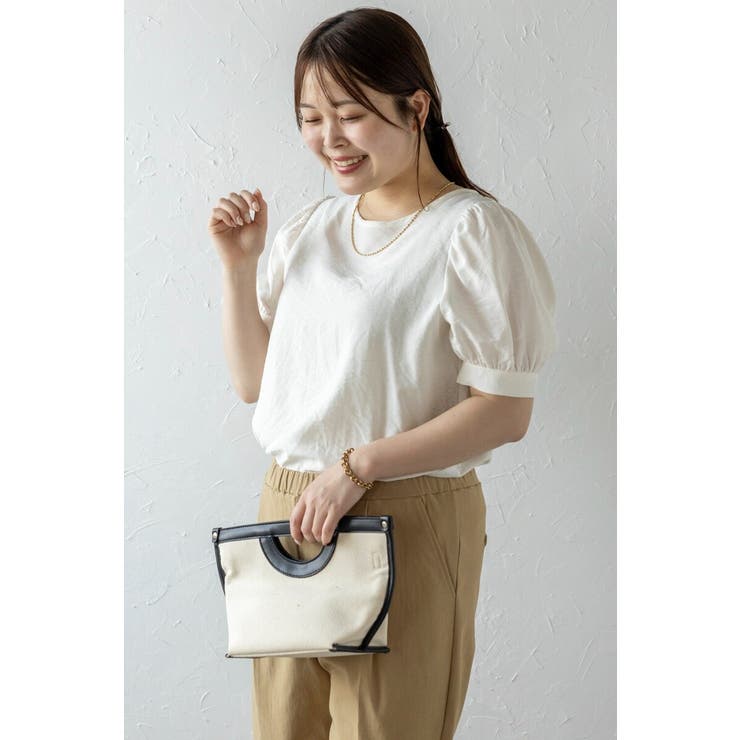 ボリューム半袖シアーブラウス 77-003815 | BONJOUR SAGAN | 詳細画像12 