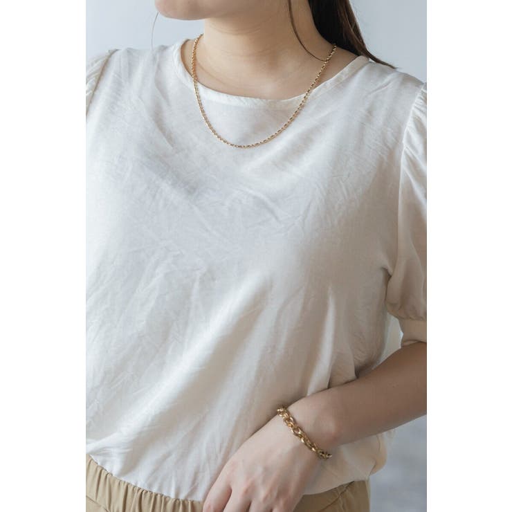 ボリューム半袖シアーブラウス 77-003815 | BONJOUR SAGAN | 詳細画像16 