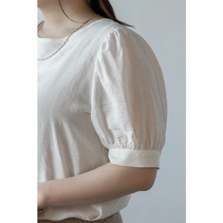 ボリューム半袖シアーブラウス 77-003815 | BONJOUR SAGAN | 詳細画像17 