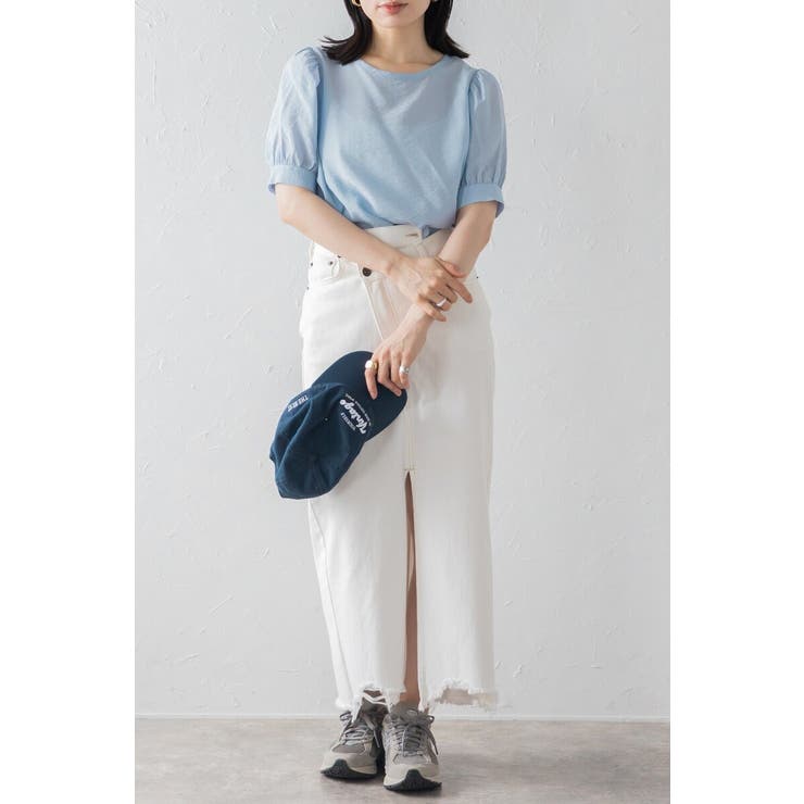 ボリューム半袖シアーブラウス 77-003815 | BONJOUR SAGAN | 詳細画像20 