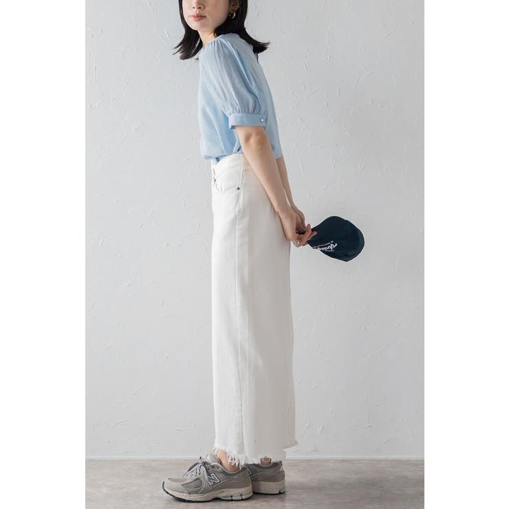 ボリューム半袖シアーブラウス 77-003815 | BONJOUR SAGAN | 詳細画像22 