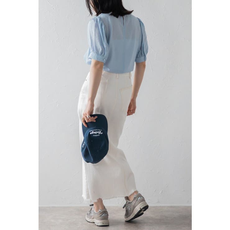 ボリューム半袖シアーブラウス 77-003815 | BONJOUR SAGAN | 詳細画像24 