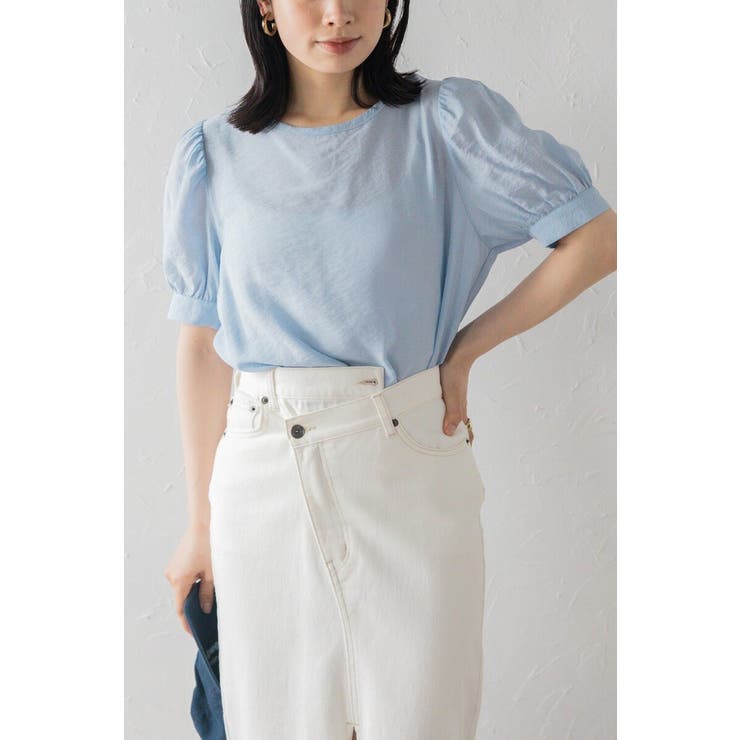 ボリューム半袖シアーブラウス 77-003815 | BONJOUR SAGAN | 詳細画像25 