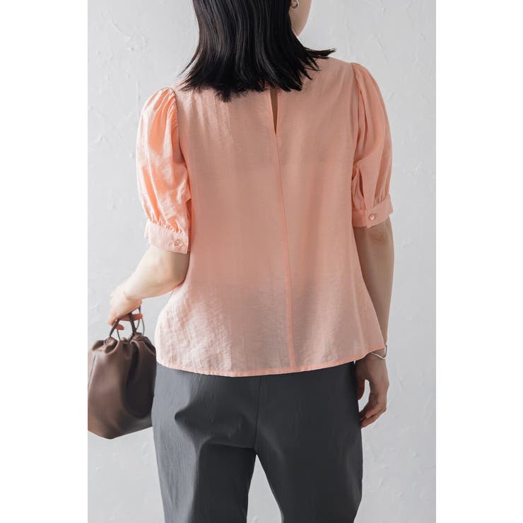 ボリューム半袖シアーブラウス 77-003815 | BONJOUR SAGAN | 詳細画像30 