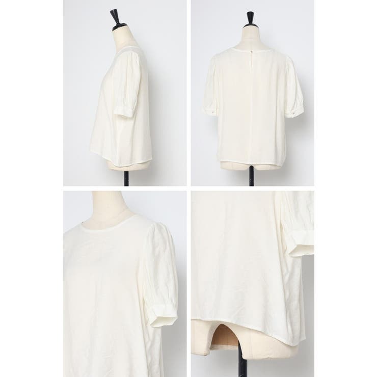 ボリューム半袖シアーブラウス 77-003815 | BONJOUR SAGAN | 詳細画像39 