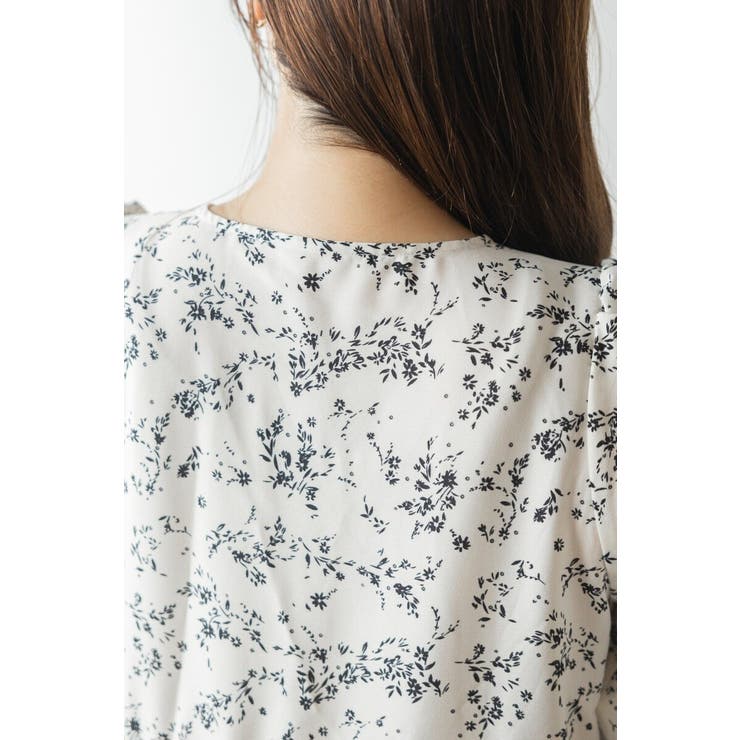 ウエストドロストリボン花柄ワンピース 77-003821 | BONJOUR SAGAN | 詳細画像21 