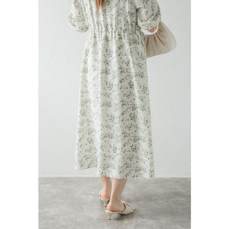 ウエストドロストリボン花柄ワンピース 77-003821 | BONJOUR SAGAN | 詳細画像31 