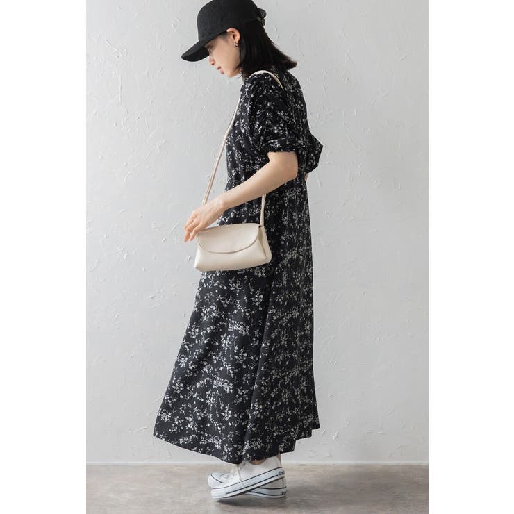 ウエストドロストリボン花柄ワンピース 77-003821 | BONJOUR SAGAN | 詳細画像36 