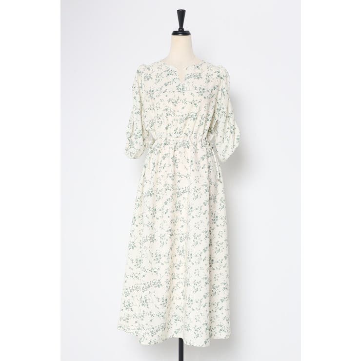 ウエストドロストリボン花柄ワンピース 77-003821 | BONJOUR SAGAN | 詳細画像64 