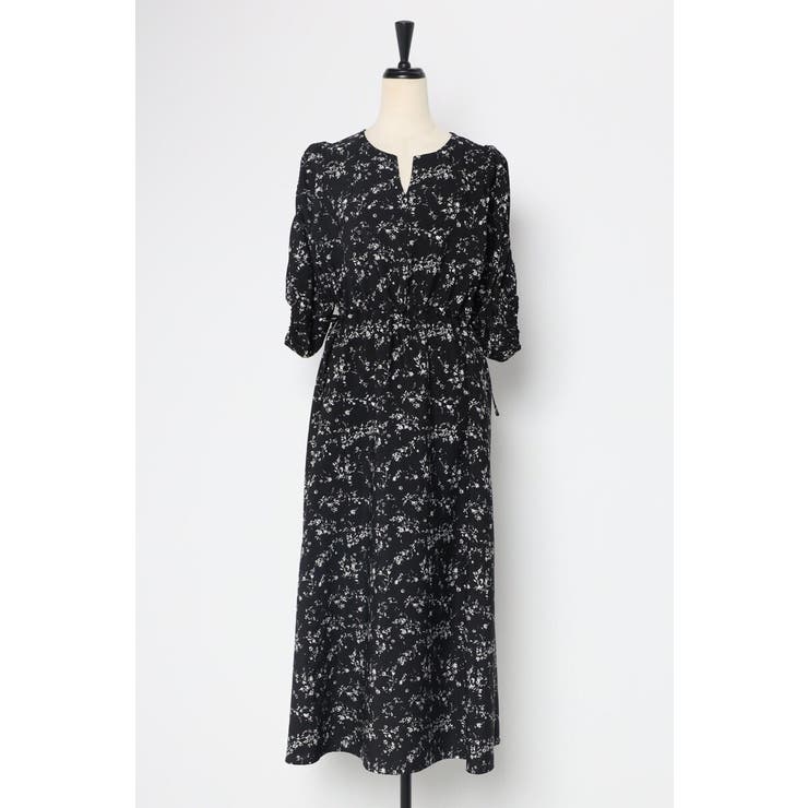 ウエストドロストリボン花柄ワンピース 77-003821 | BONJOUR SAGAN | 詳細画像65 