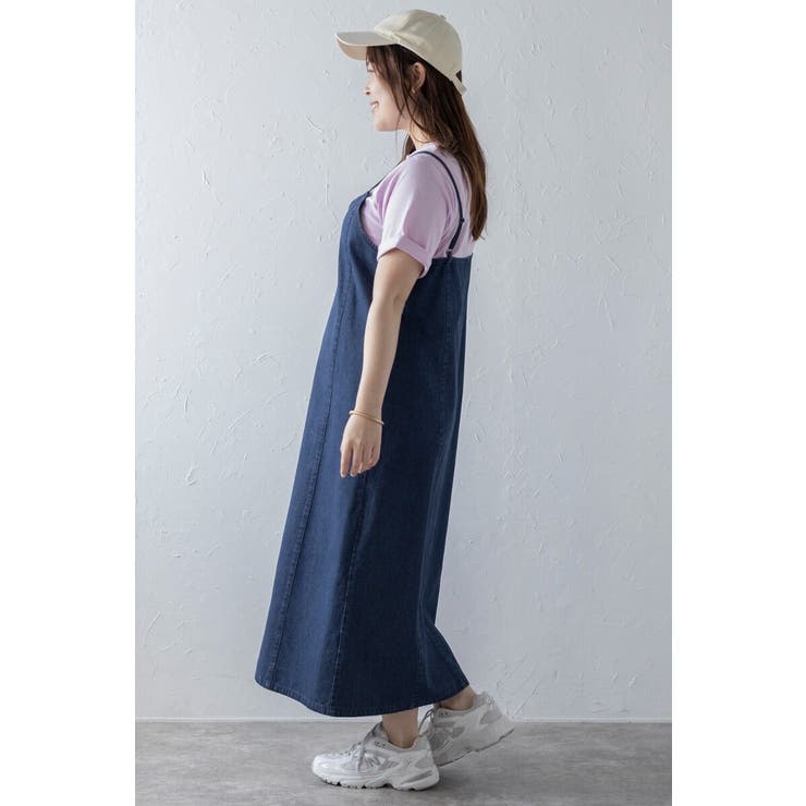 フロントジップデニムキャミワンピース 77-003823 | BONJOUR SAGAN | 詳細画像4 