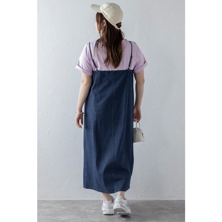 フロントジップデニムキャミワンピース 77-003823 | BONJOUR SAGAN | 詳細画像6 