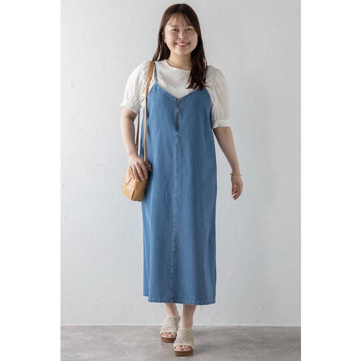フロントジップデニムキャミワンピース 77-003823 | BONJOUR SAGAN | 詳細画像12 