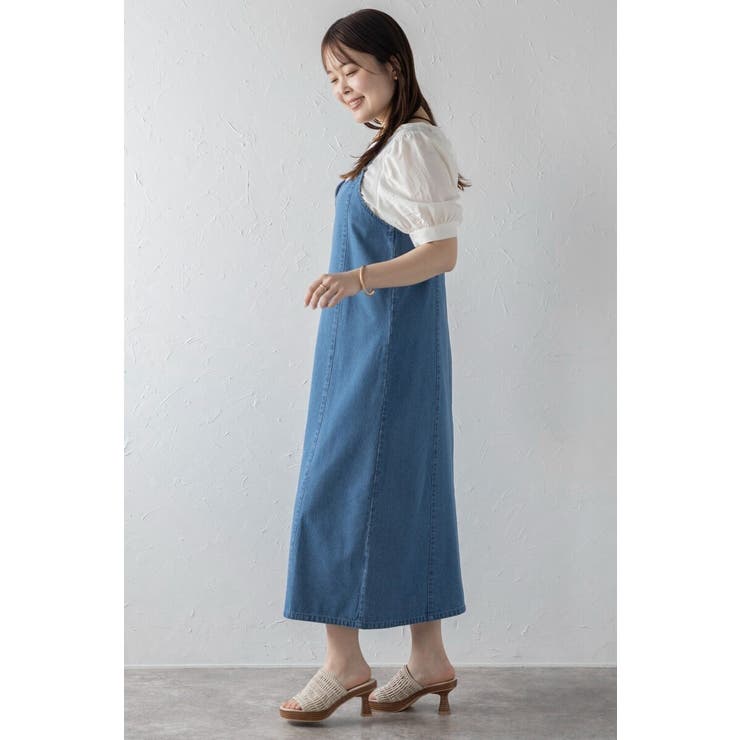 フロントジップデニムキャミワンピース 77-003823 | BONJOUR SAGAN | 詳細画像13 