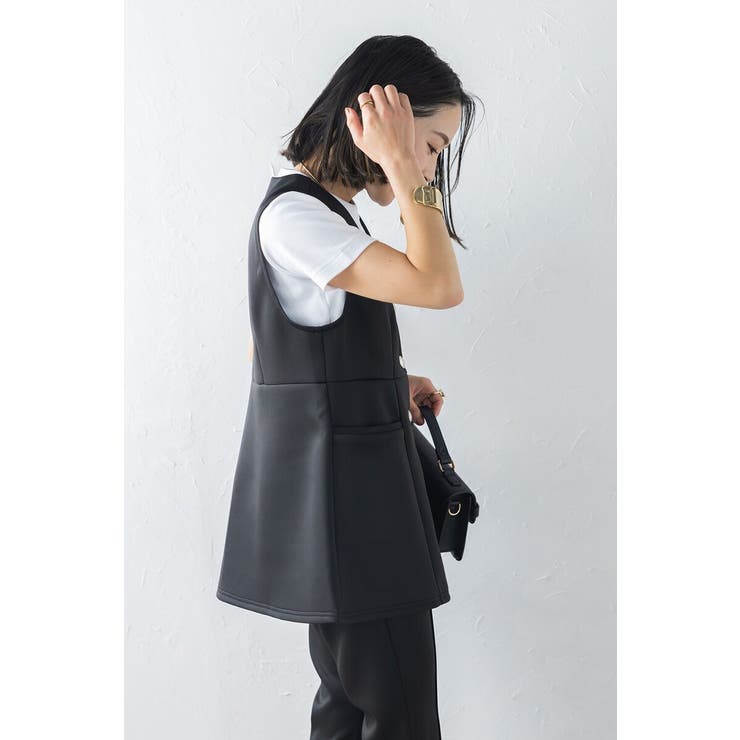 ダンボールポンチペプラムベスト 77-003825 | BONJOUR SAGAN | 詳細画像2 