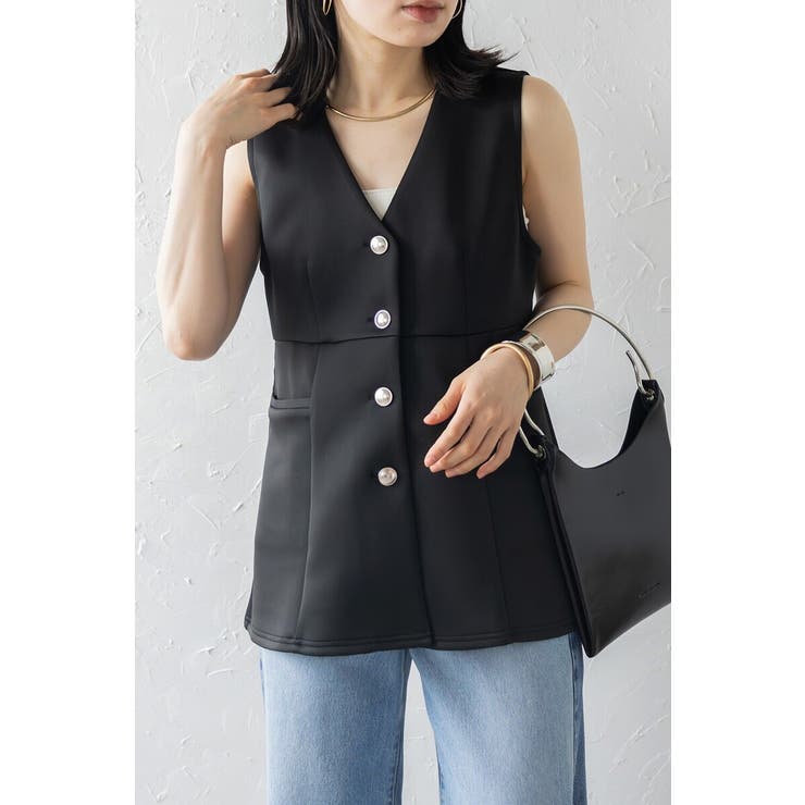 ダンボールポンチペプラムベスト 77-003825 | BONJOUR SAGAN | 詳細画像11 