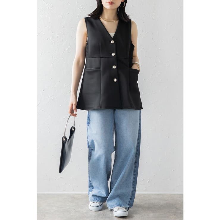 ダンボールポンチペプラムベスト 77-003825 | BONJOUR SAGAN | 詳細画像12 