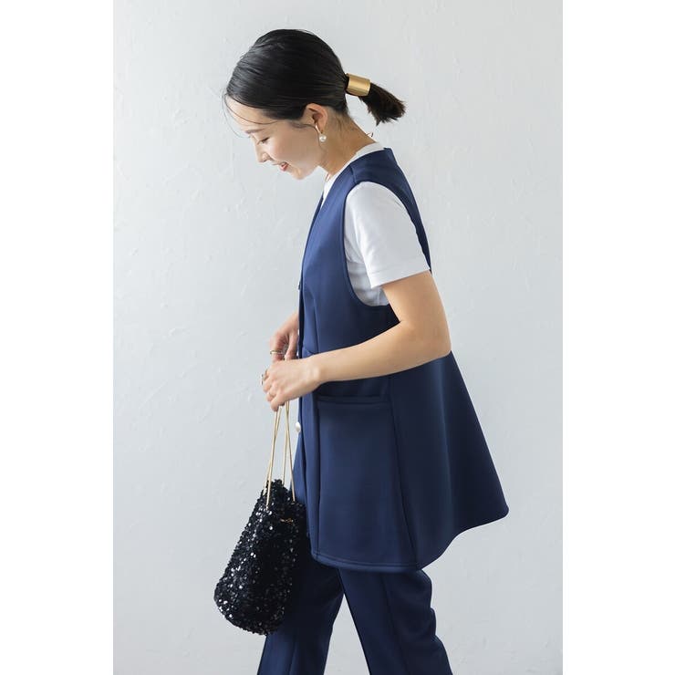 ダンボールポンチペプラムベスト 77-003825 | BONJOUR SAGAN | 詳細画像18 