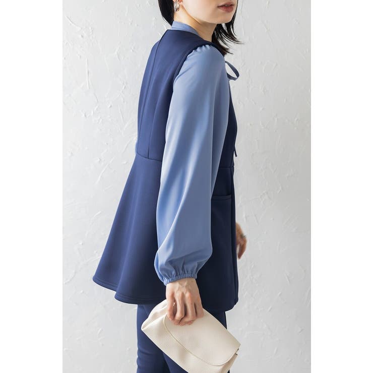 ダンボールポンチペプラムベスト 77-003825 | BONJOUR SAGAN | 詳細画像25 