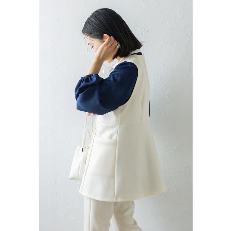 ダンボールポンチペプラムベスト 77-003825 | BONJOUR SAGAN | 詳細画像31 