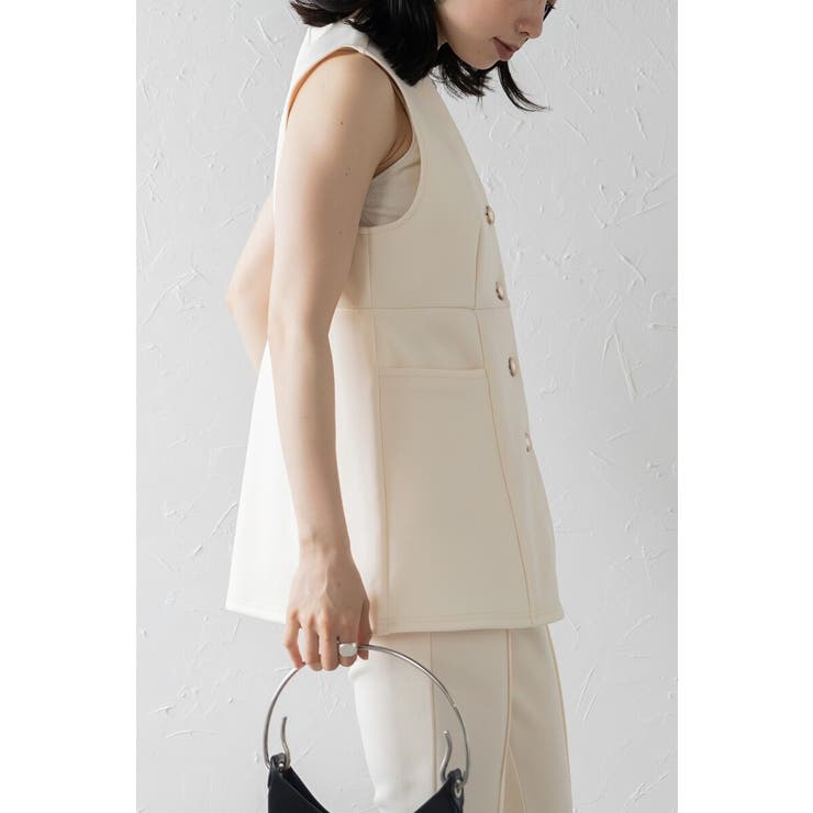 ダンボールポンチペプラムベスト 77-003825 | BONJOUR SAGAN | 詳細画像43 