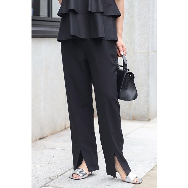 袖タックペプラムブラウス×フロントスリットパンツセットアップ 77 003835 | BONJOUR SAGAN | 詳細画像7 