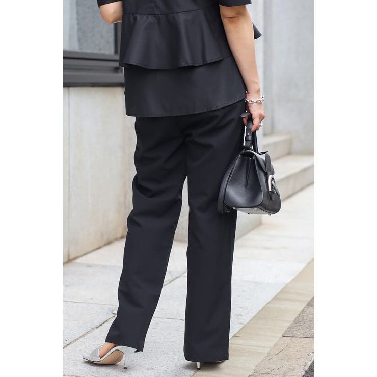 袖タックペプラムブラウス×フロントスリットパンツセットアップ 77 003835 | BONJOUR SAGAN | 詳細画像9 