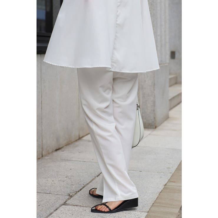 オーガンジードッキングケープブラウス×フロントスリットパンツセットアップ 77 … | BONJOUR SAGAN | 詳細画像12 