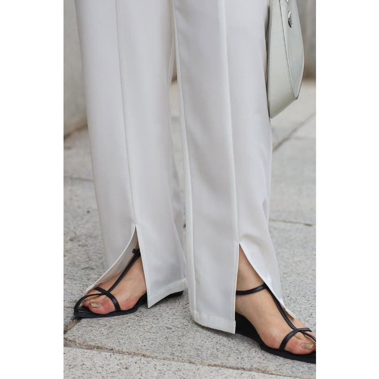 オーガンジードッキングケープブラウス×フロントスリットパンツセットアップ 77 … | BONJOUR SAGAN | 詳細画像14 