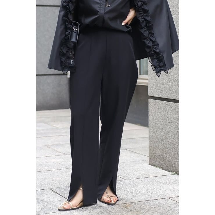 オーガンジードッキングケープブラウス×フロントスリットパンツセットアップ 77 … | BONJOUR SAGAN | 詳細画像29 