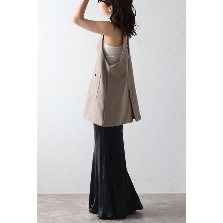 ウェーブネックチュニックベスト 77-003839 | BONJOUR SAGAN | 詳細画像3 