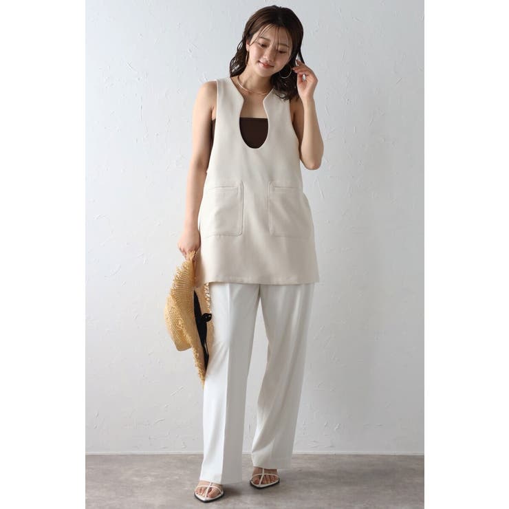 ウェーブネックチュニックベスト 77-003839 | BONJOUR SAGAN | 詳細画像9 