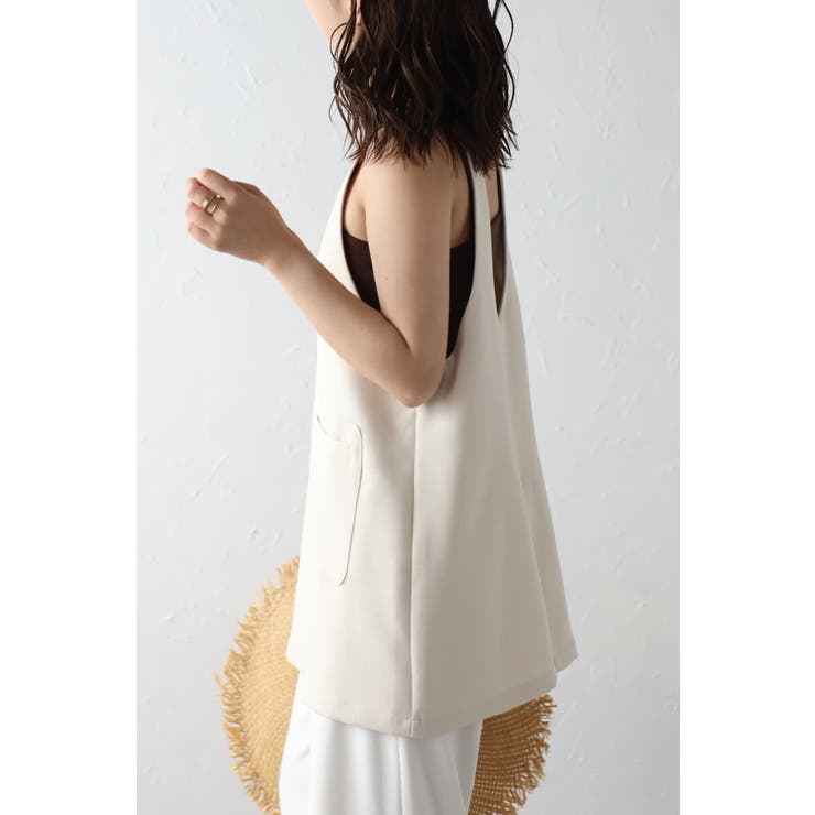 ウェーブネックチュニックベスト 77-003839 | BONJOUR SAGAN | 詳細画像10 