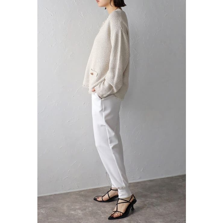 Vネックサマーツイードプルオーバー 77-003863 | BONJOUR SAGAN | 詳細画像13 