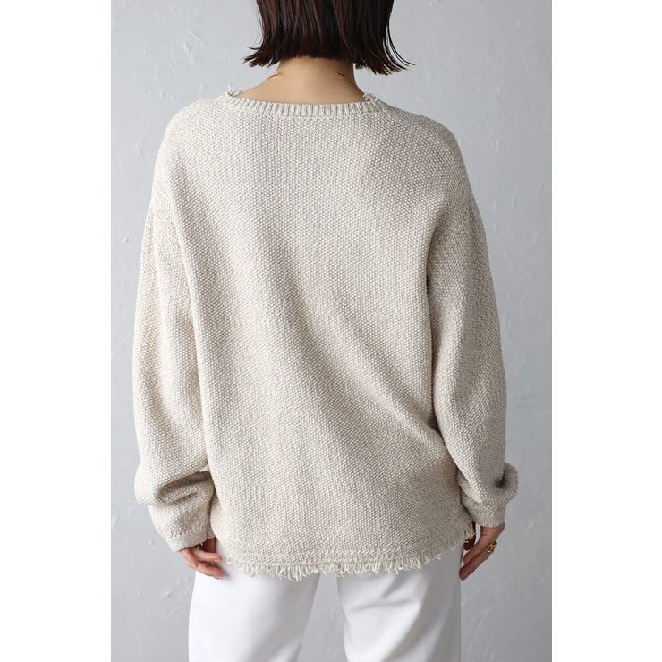 Vネックサマーツイードプルオーバー 77-003863 | BONJOUR SAGAN | 詳細画像15 