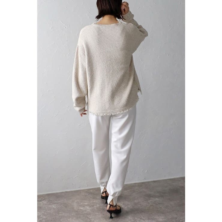 Vネックサマーツイードプルオーバー 77-003863 | BONJOUR SAGAN | 詳細画像16 