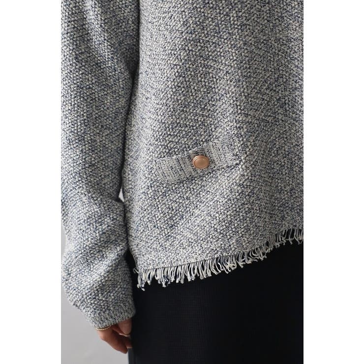 Vネックサマーツイードプルオーバー 77-003863 | BONJOUR SAGAN | 詳細画像18 