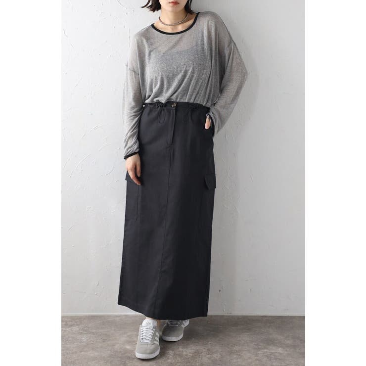 ウエストドロストIラインスカート 77-003867 | BONJOUR SAGAN | 詳細画像1 