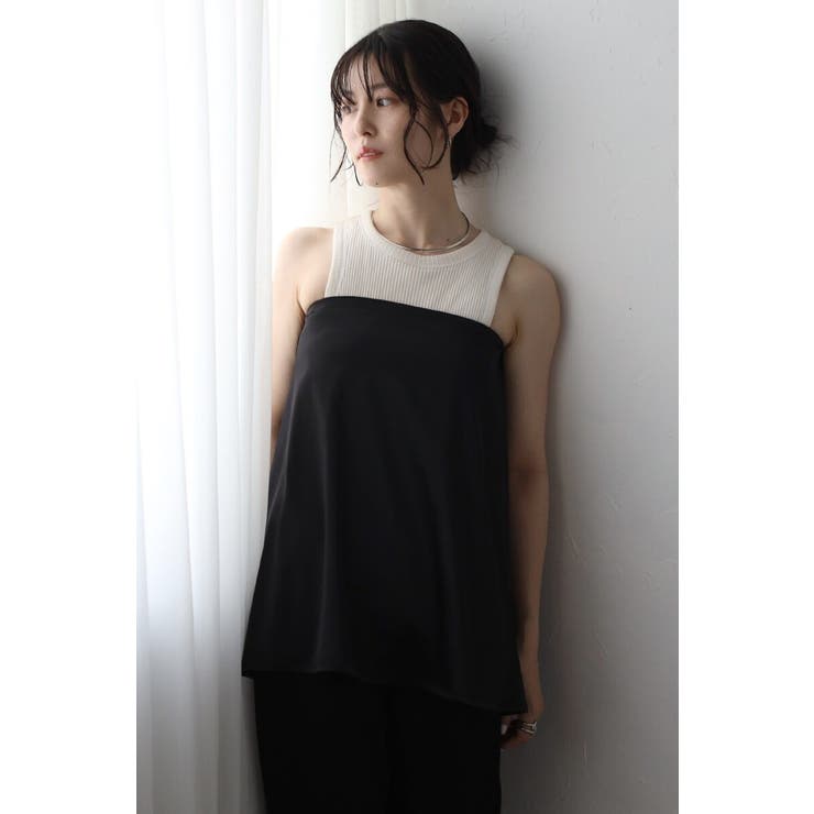 IVORY | 2WAYサテンキャミソール 77-003868 | BONJOUR SAGAN