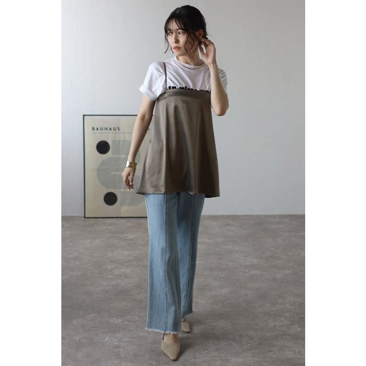 2WAYサテンキャミソール 77-003868 | BONJOUR SAGAN | 詳細画像1 