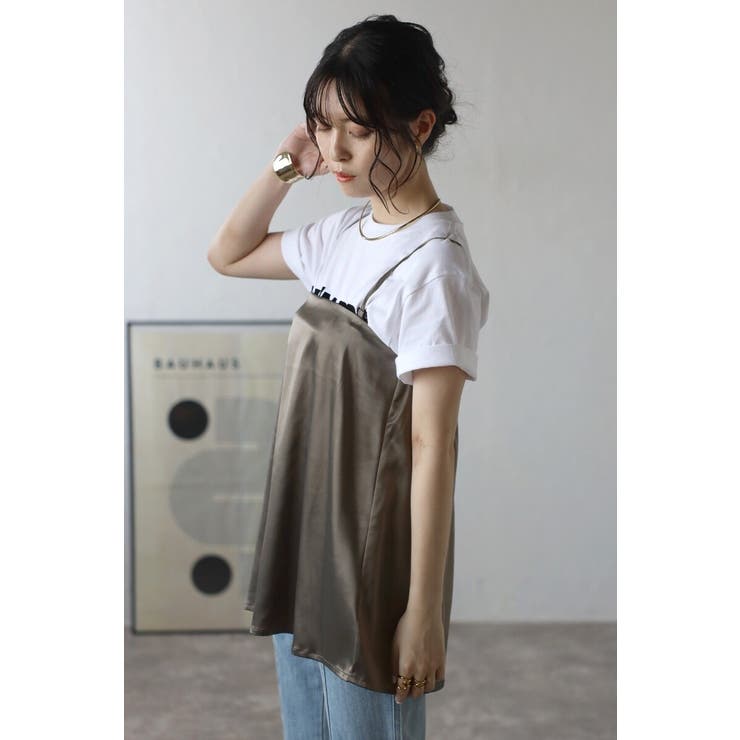 2WAYサテンキャミソール 77-003868 | BONJOUR SAGAN | 詳細画像2 