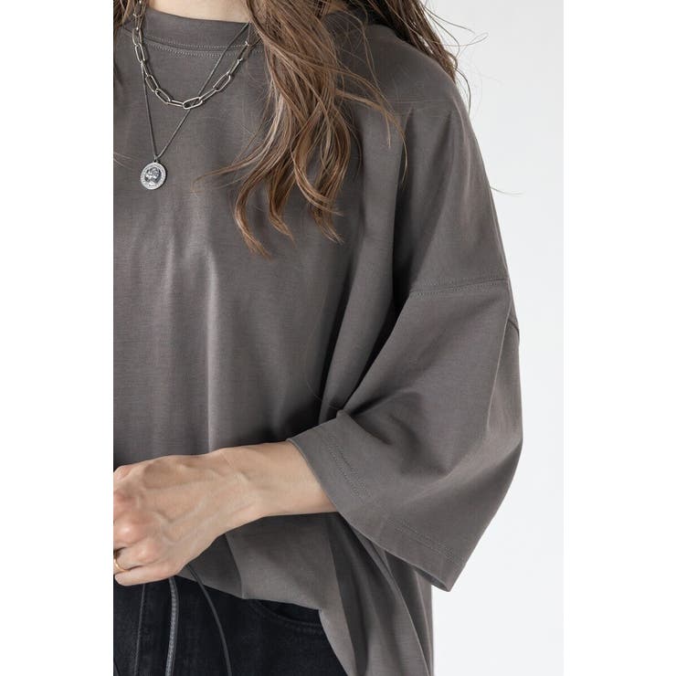 ビッグシルエット前後差Tシャツ 77-003873 | BONJOUR SAGAN | 詳細画像15 