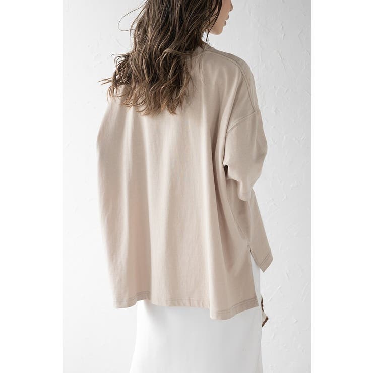 ビッグシルエット前後差Tシャツ 77-003873 | BONJOUR SAGAN | 詳細画像20 