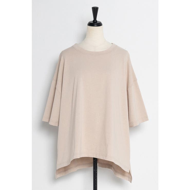 ビッグシルエット前後差Tシャツ 77-003873 | BONJOUR SAGAN | 詳細画像26 